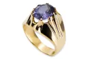 Ring Vintage Schmuck Alexandrit 14 Karat Gelbgold vrc016y
